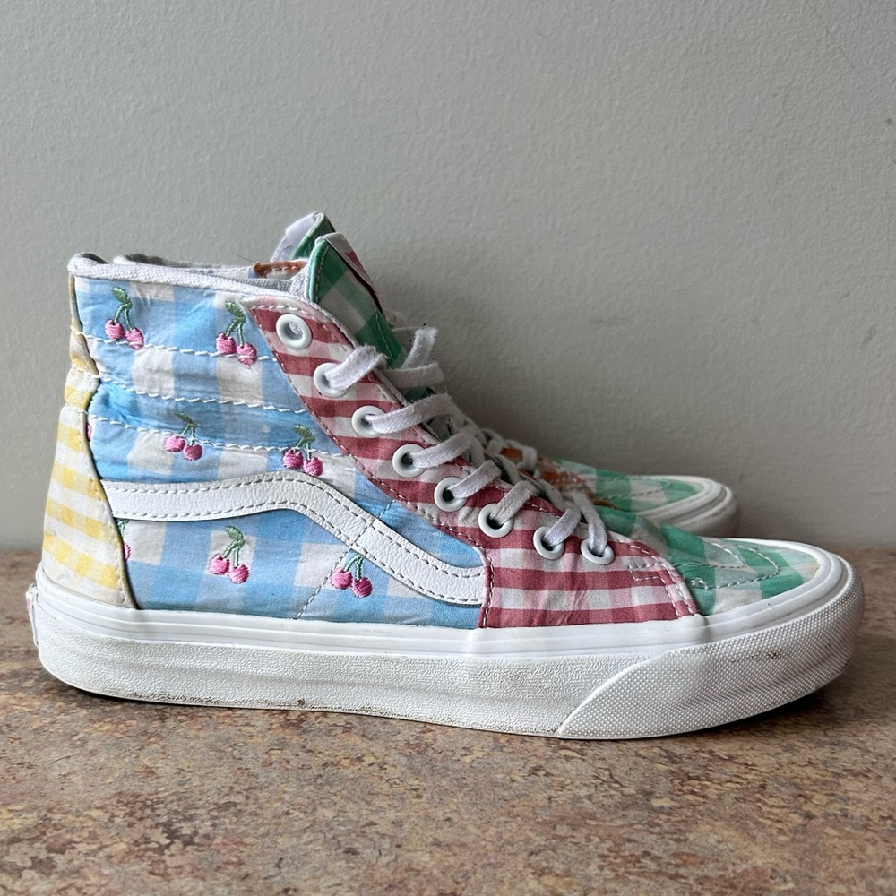 Vans Spring Colored Patchwork Sk8r Hightop Sneake… - image 3